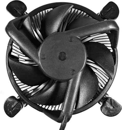 Enfriador de CPU TW-18, disipador de calor de aluminio negro, base de núcleo de cobre, 4 pines PWM 3.622 in 3200 RPM ventilador pasta térmica