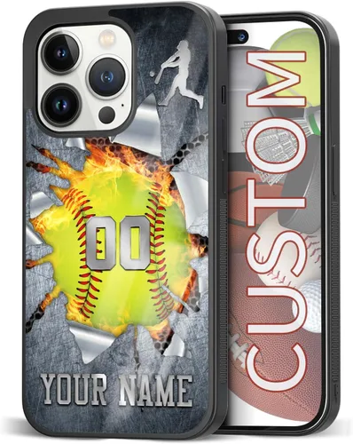 Miniatura 26 de Fundas de teléfono personalizadas con nombre, diseño vintage con textura de metal para iPhone 6, 7, 8, 11, 12, 13, 14, 15, 16, 17 Pro Max Plus Mini