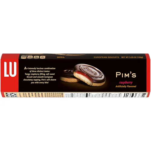 Miniatura 11 de Lu Petit Ecolier - Galletas europeas de chocolate con frambuesa, 5.29 onzas