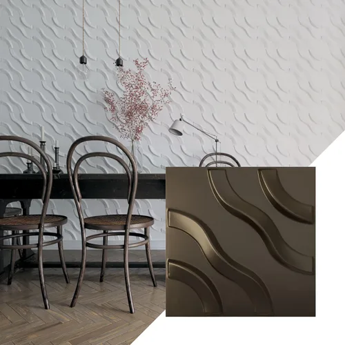 Miniatura 31 de Ekena Millwork WP12X12LAWH 11 7/8 pulgadas de ancho x 11 7/8 pulgadas de alto Lane EnduraWall Decorativo 3D Panel de pared cubre 0.98 pies cuadrados