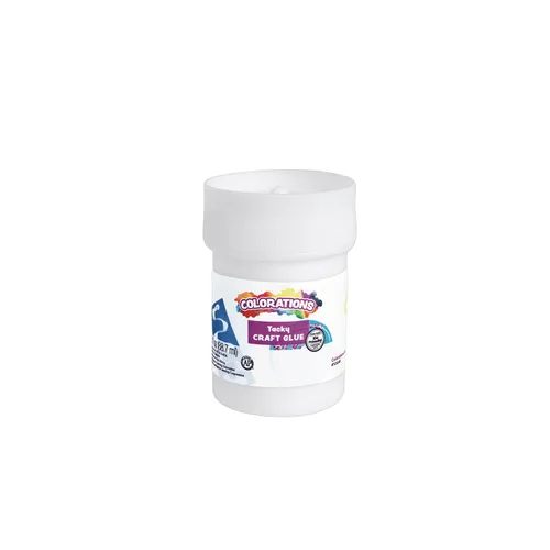 Miniatura 5 de Colorations® Tacky Craft - Tarros de pegamento para el aula, cada uno con aplicador de cepillo integrado, juego de 12, cada uno de 3 onzas