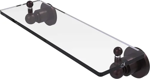 Miniatura 37 de Allied Brass AP-1/16 Astor Place - Estante de cristal con bordes biselados, color negro mate Mate negro