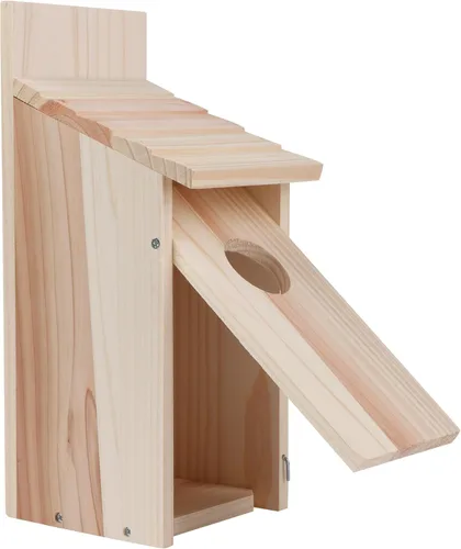 Miniatura 11 de Paquete de 2 casas para pájaros para exteriores, casas tipo caja para pájaros azules para exteriores, pajarera de cedro para pinzones, golondrinas