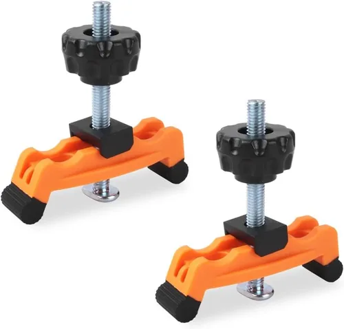 O'SKOOL Kit de abrazadera de sujeción multiposicionable en T para enrutador CNC, metalurgia en T y carpintería con ranura en T, paquete de 2, TT13