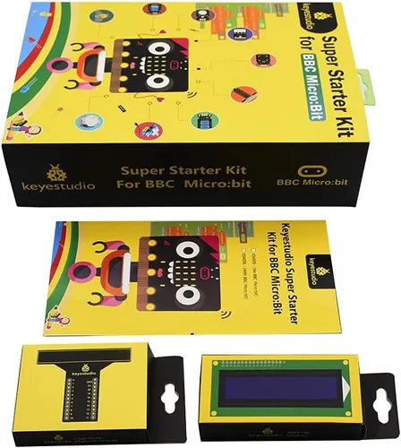 Miniatura 5 de KEYESTUDIO Super Starter Kit para Microbit V2 V1.5 STEM Learning Sin Micro:bit Board, 40 lecciones Tutorial, con T-Breakout Board, Breadboard