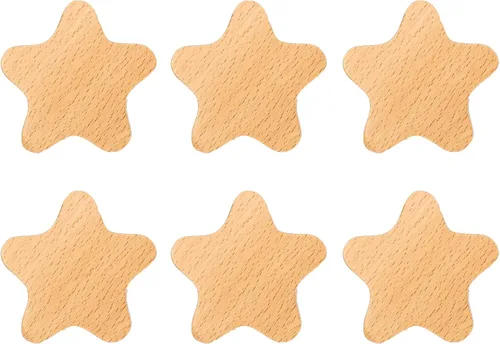 Miniatura 8 de 6 pomos de madera decorativos en forma de nube para cajones con tornillos, pomos de madera para puertas de gabinete, pomos de cajones de muebles