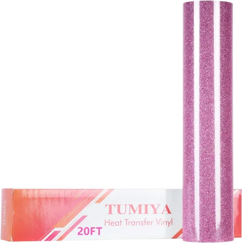 Miniatura 24 de TUMIYA Vinilo HTV - Vinilo de transferencia de calor de 12 pulgadas x 35 pies, vinilo dorado para planchar, rollo adhesivo brillante fácil de cortar