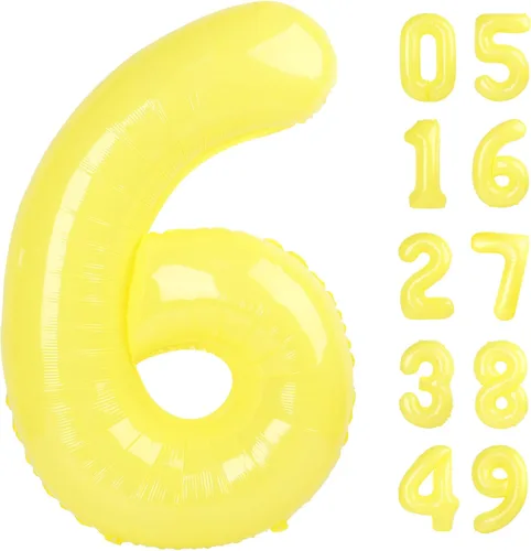 Miniatura 368 de Globo de cumpleaños número 4 dorado de 40 pulgadas, globos gigantes del número cuatro 14 24 34 40 44 2024, globos grandes de lámina de mylar para Oro