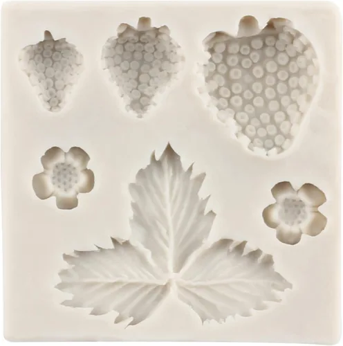 Miniatura 3 de Moldes de silicona 3D de fresa y flores, molde de fondant de fresa para decoración de tartas, decoración de cupcakes, caramelo de chocolate, goma