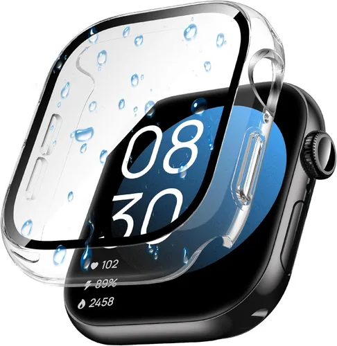 Miniatura 26 de Goton - Funda impermeable para Apple Watch 38 mm Series 3 2 1, protector de pantalla de vidrio templado, protección completa de policarbonato duro