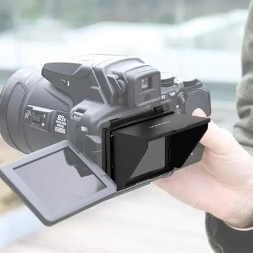 Miniatura 3 de Pantalla de monitor LCD Parasol con cubierta protectora de pantalla plegable para cámara DSLR