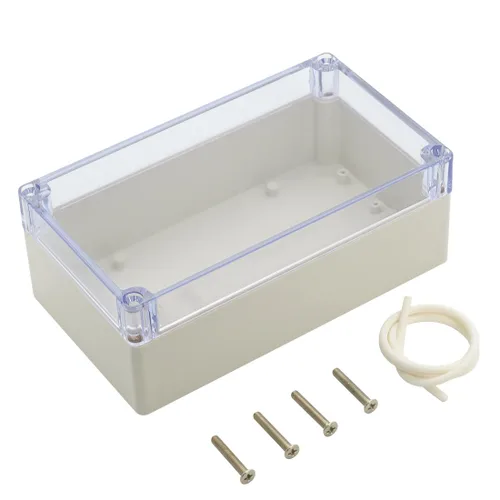 Miniatura 9 de LeMotech Caja de conexiones de plástico ABS a prueba de polvo, impermeable, IP65, caja de recinto eléctrico universal para proyectos, color gris