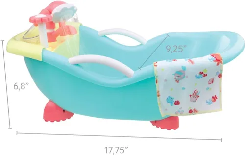 Miniatura 3 de JC Toys - Muñeca y baño de 14 pulgadas para amar a los bebés Juego de regalo y accesorios de baño y ducha de trabajo real Posable e impermeable
