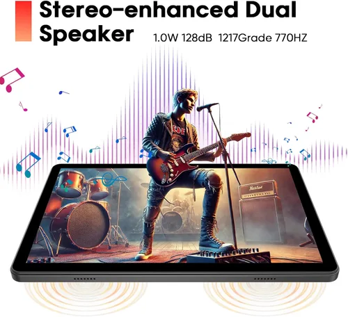 Miniatura 7 de Raemond Tablet Android 15 de 10 pulgadas con teclado y mouse, CPU octa-core, RAM 18 GB, ROM 128 GB (hasta 1 TB), 800 x 1280 Widevine L1, WiFi 6