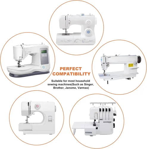 Miniatura 6 de Tuiasn - Agujas para máquina de coser, aguja estándar universal, agujas para máquinas de coser para el hogar, compatible con Singer, Brother