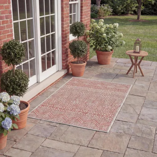Miniatura 69 de SAFAVIEH Alfombra lavable para exteriores, colección Courtyard de 2.3 x 16 pies, color negro y gris, no desprende pelusa y de fácil limpieza, ideal