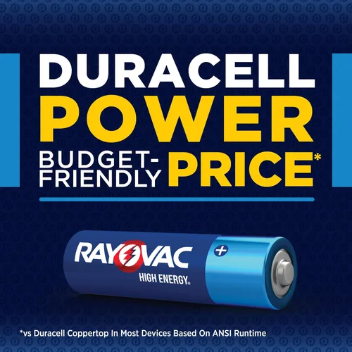 Miniatura 8 de Rayovac - Pilas AA de alta energía (paquete de 48 unidades), batería alcalina doble AA