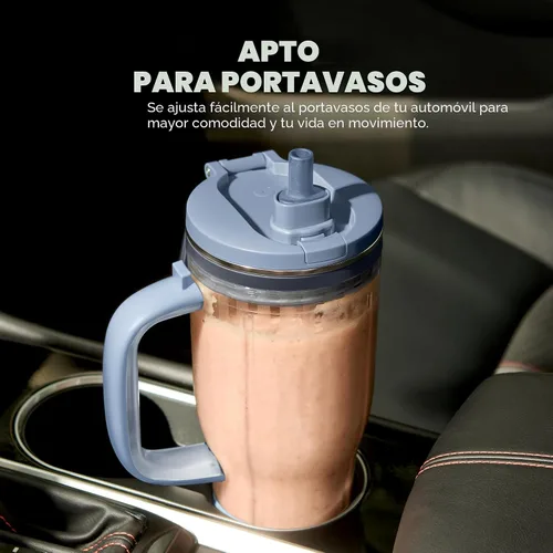 Miniatura 10 de Ninja Blendboss™ Licuadora personal para batidos y bebidas congeladas Taza de viaje de 26 oz con tapa a prueba de fugas, boquilla para beber
