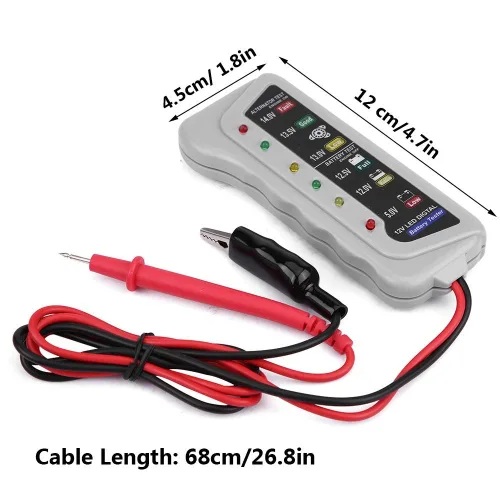 Miniatura 2 de Probador de batería de coche, 2-14.8V Car Van Auto Probador de batería de almacenamiento/mantenimiento Sistema analizador herramienta de comprobador