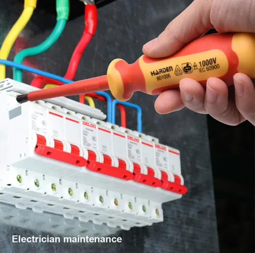 Miniatura 3 de Edward Tools Juego de destornilladores aislados de 8 piezas, destornilladores Phillips de 1000 voltios y ranurados para electricistas, puntas