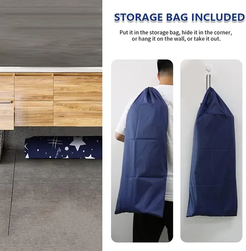 Miniatura 5 de BESTHLS Bañera Plegable Portátil para Remojo, Tina de Baño Ecológica para Cabina de Ducha (Cielo Azul -1)