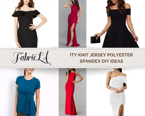 Miniatura 6 de FabricLA ITY - Tela de punto de poliéster y elastano por yarda, 60 pulgadas de ancho, elástico en 2 direcciones, disfraces y ropa de baile, morado