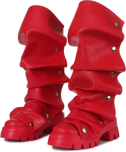 Miniatura 8 de VOMIRA - Botas holgadas para mujer con solapas plegables