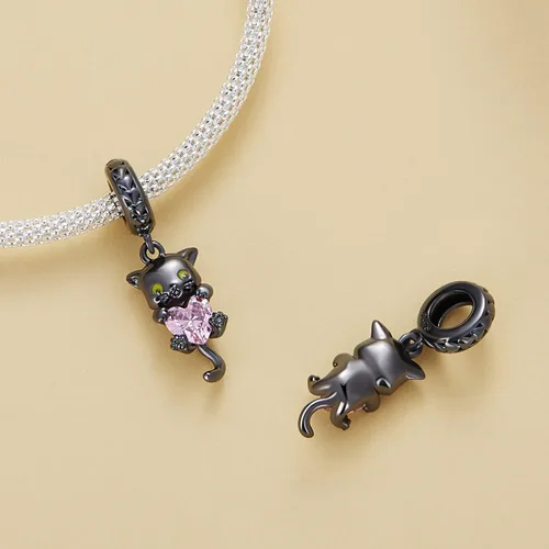 Miniatura 98 de Abalorios de plata de ley para pulseras, collares, familia para siempre, circonita cúbica, regalo de joyería para mujeres