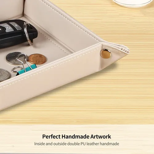 Miniatura 3 de Cuenco para llaves para hombres, soporte para entrada, mesita de noche, bandeja de valet para cosas de bolsillo, organizador de mesita de noche