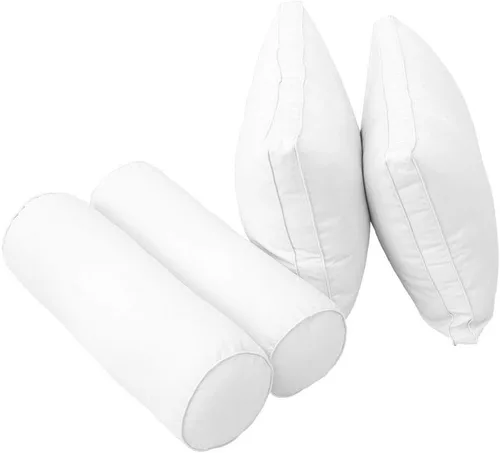 Miniatura 3 de Prolinemax Estilo 2 - Cojín de colchón y almohada para exteriores, interior, sofá cama, porche, cama oscilante, ribete tubular, tamaño individual