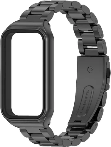 Miniatura 2 de Correa de repuesto de metal para Amazfit Band 7, compatible con Amazfit 7 Fitness Tracker