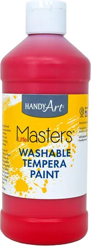 Miniatura 28 de Handy Art Little Masters - Pintura al temple lavable, turquesa, botella de 128 onzas, brillante y mezclable, alta opacidad, colores lavables