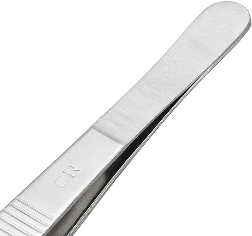 Miniatura 4 de uxcell 1 pinza recta de acero inoxidable 430 de 6.3 pulgadas con punta dentada, herramienta de jardín diaria