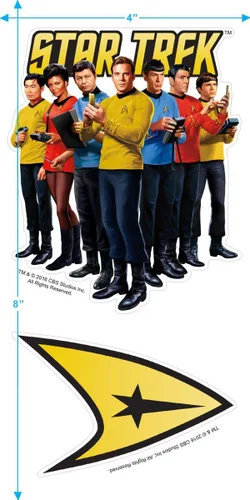 Miniatura 3 de Popfunk Sudadera con capucha y calcomanías clásicas de Star Trek