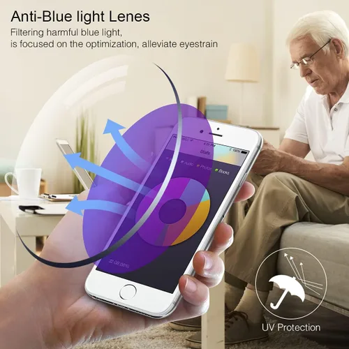 Miniatura 8 de YIMI Lentes de lectura bifocales fotocromáticos, bisagra de resorte, protección UV, lectores solares, antifatiga ocular, para hombres y mujeres