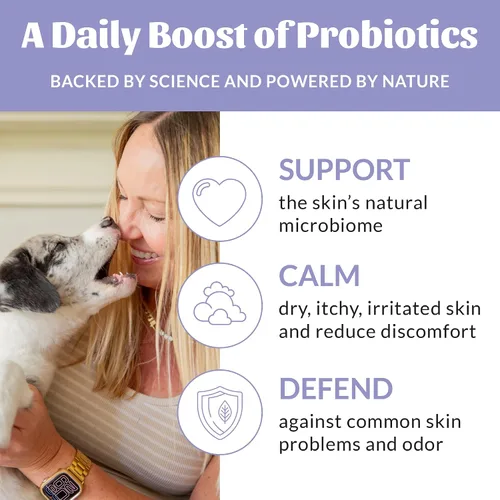 Miniatura 4 de Skout's Honor Spray probiótico para patas para perros, certificado para microbiomas, sin alcohol, sin fragancia y sin medicamentos, apoya la piel