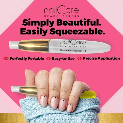 Miniatura 7 de Nail Care Headquarters Bolígrafos de cutícula vacíos recargables, perfectos para sostener aceite de uñas y cutículas Simply Pure - Tapa dorada