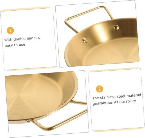 Miniatura 8 de OUNONA Tapa de olla para sartén de acero inoxidable, sartén binaural, antiadherente, construcción resistente, ahorra energía, perfecta para pasta