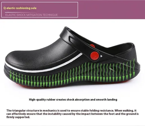 Miniatura 4 de Zapatos de trabajo antideslizantes para hombre y mujer - Enfermería - Zapatos de chef - Enfermeras - Zuecos para el trabajo - Impermeable