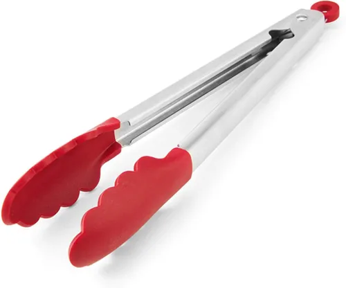 Miniatura 6 de KitchenAid Tijeras multiusos con funda protectora, pinzas de acero inoxidable de 8.72 pulgadas, color rojo y silicona, 10.26 pulgadas, rojo