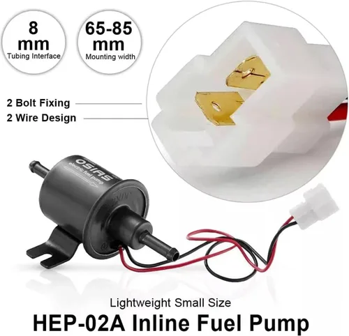 Miniatura 4 de presión baja en línea diesel eléctrica diesel HEP02A E8012S 4-7PSI de la bomba de combustible 12V
