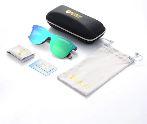 Miniatura 5 de Lentes de sol de bambú hechos a mano con cristales polarizados para hombres y mujeres