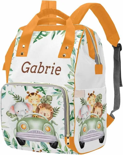 Miniatura 23 de M YESCUSTOM Bolsa de pañales personalizada con nombre para mamá, mujer, esposa, mochila personalizada, 0625-12, Mochilas Daypack