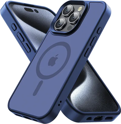 Miniatura 50 de Funda magnética diseñada para iPhone 11 Pro Max, [probada en caídas de grado militar] [compatible con MagSafe] Funda protectora delgada translúcida