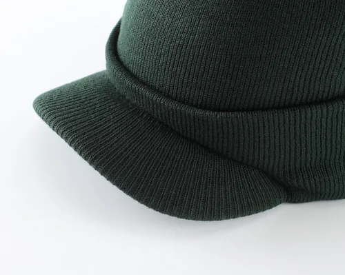 Miniatura 12 de Home Prefer - Gorro de invierno para hombre con visera, cálida y doble punto.