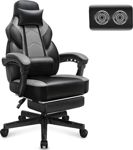 Miniatura 13 de Gaming Chair with Footrest Fabric Gaming Chair for Adults with Massage Lumbar Support, High Back Ergonomic Computer Chair, Pocket Spring Cushion
