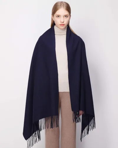 Miniatura 14 de RIIQIICHY Bufanda 100% de lana, chales y envolturas de pashmina para mujer, cachemira cálida para invierno, bufandas suaves más gruesas