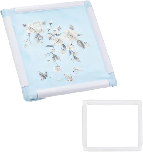 Miniatura 26 de PATIKIL Aros de bordado, marco universal de aro para bordar, reutilizable, cuadrado, rectangular, de plástico, para manualidades, costura