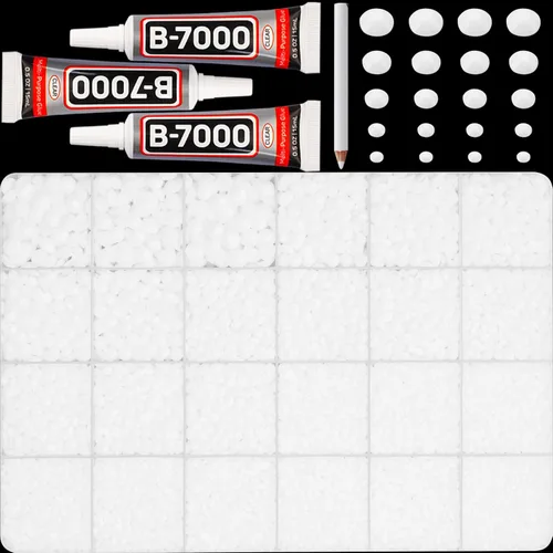Miniatura 10 de Pegamento para Gemas b7000 con 7500 Piezas de Diamantes de Imitación Rojos para Manualidades, Ropa, Tela, Cristales de Parte Plana para Zapatos