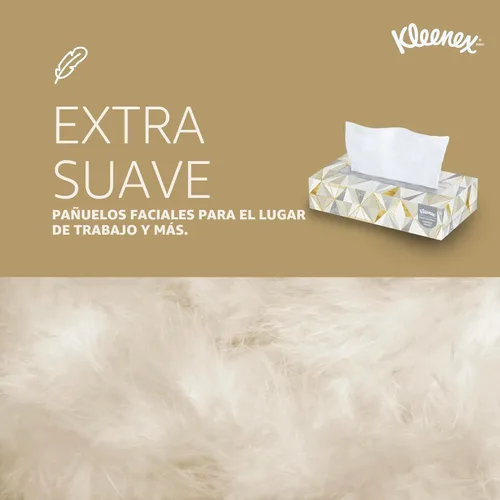 Miniatura 6 de Kleenex Pañuelo facial profesional, a granel (21606), 2 capas, blanco, formato de caja plana, diseñado para negocios